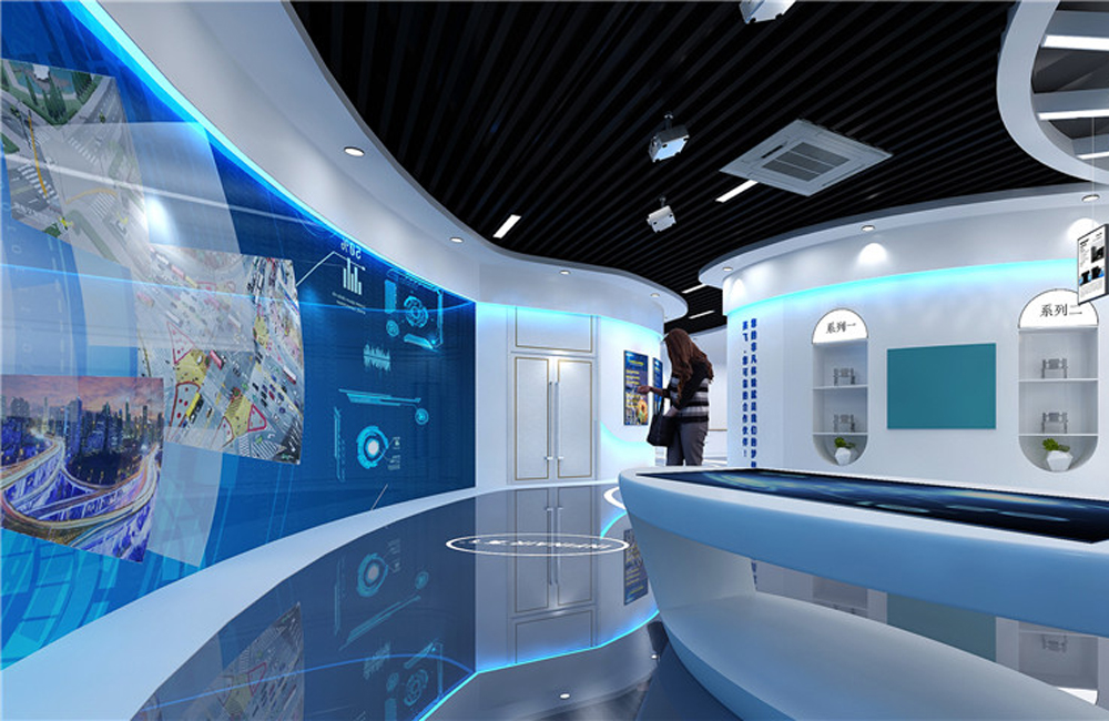 320平米科技智能展厅设计效果图