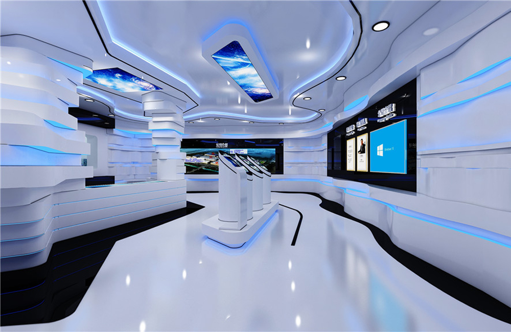 300平米科技展厅设计效果图