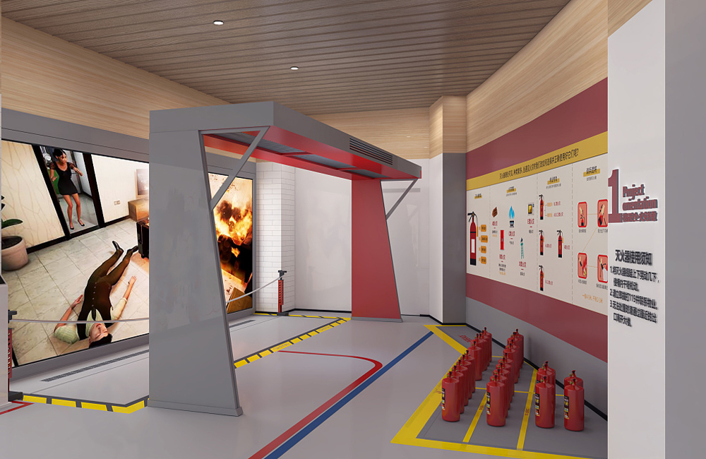 中小学校园安全教育展厅设计效果图