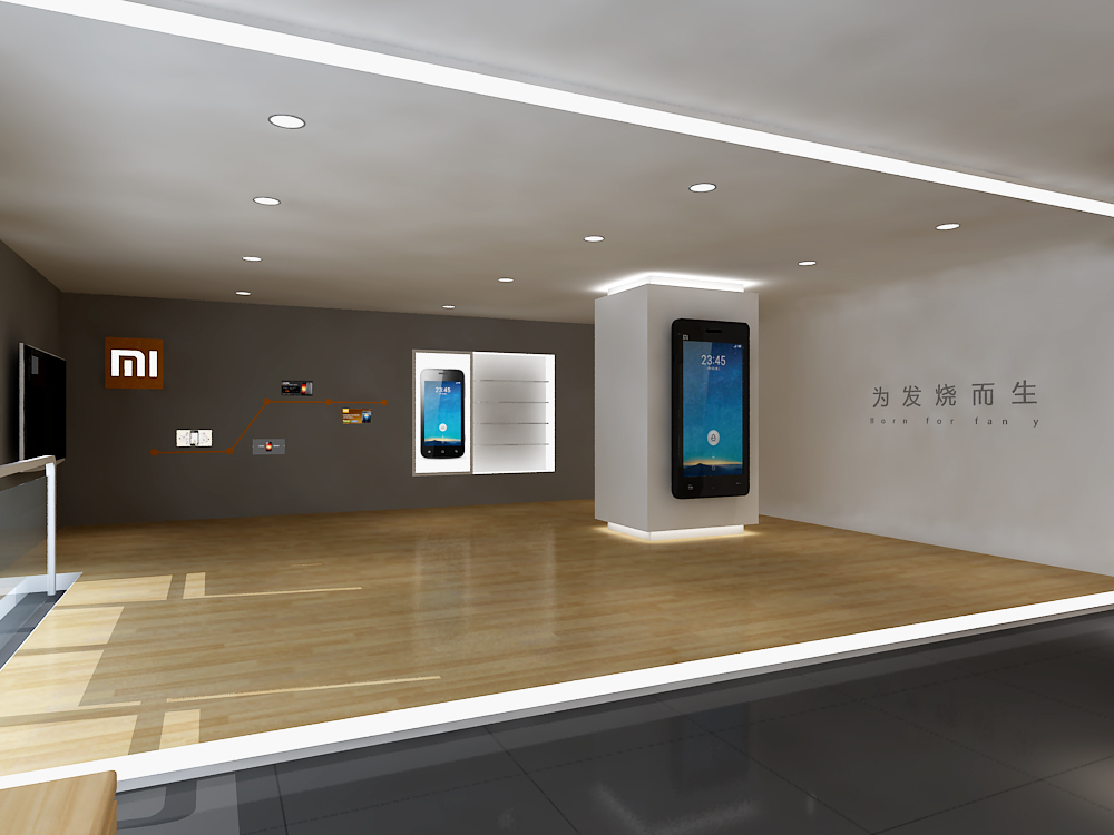 320平米小米手机展厅设计效果图