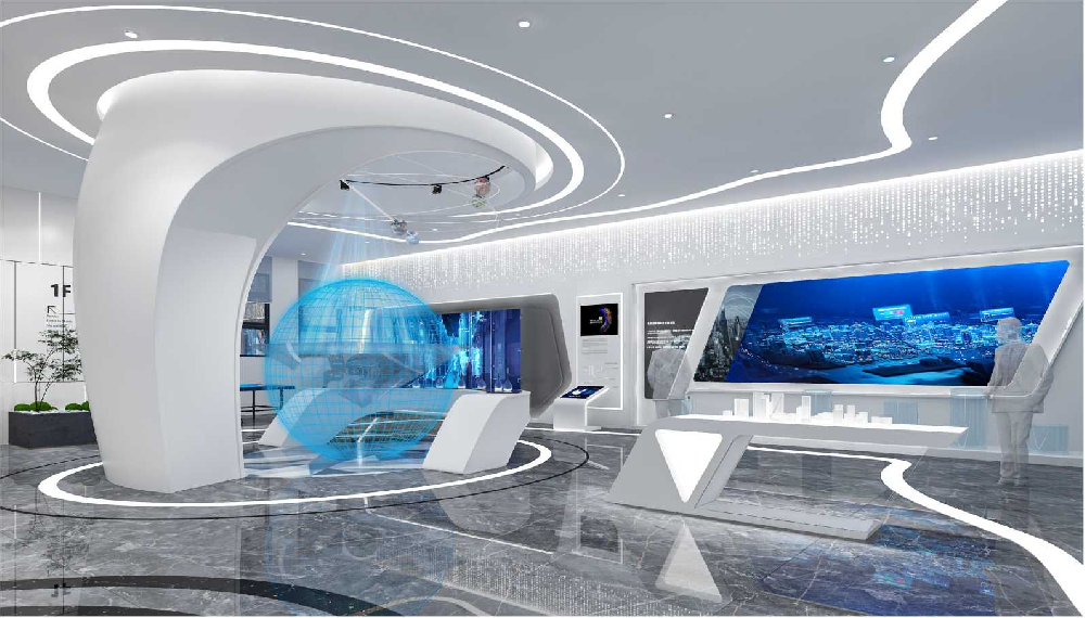 郑州展厅设计互动墙面投影能够展示哪些内容?