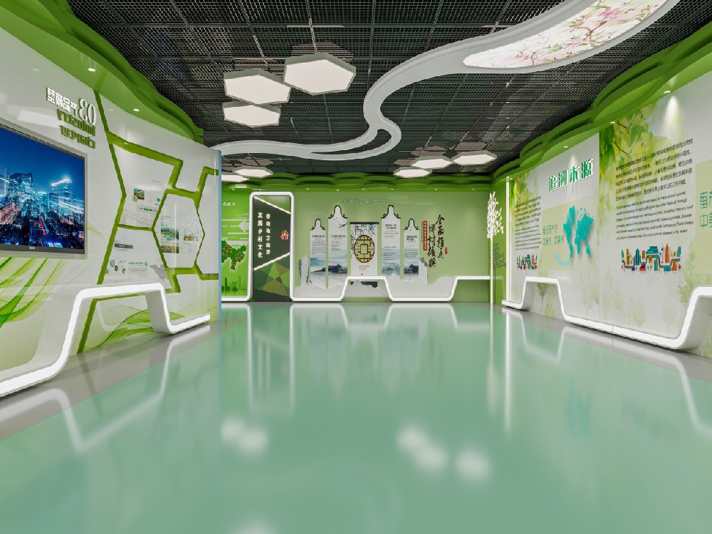 郑州展厅设计的弧线型设计
