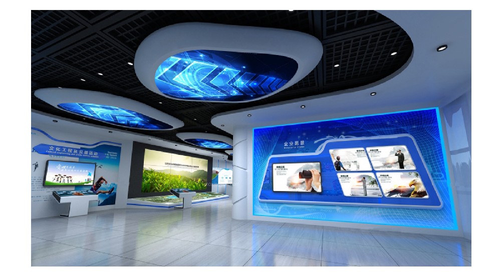 430平方展厅设计企业展厅制作-郑州···