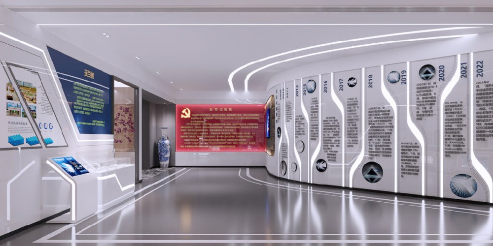 750平方装修展厅设计-郑州展厅展馆···